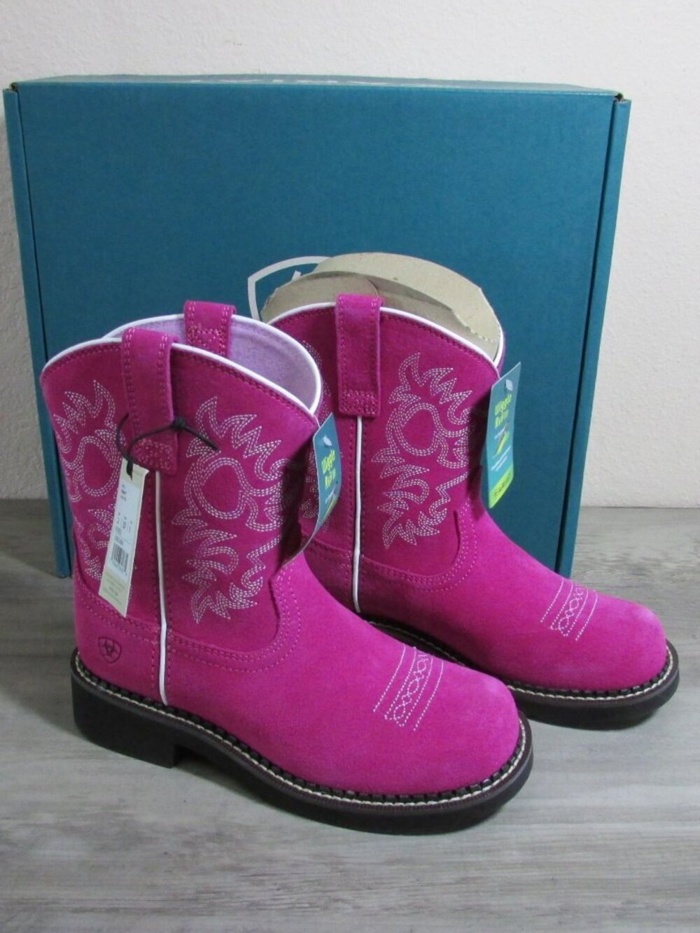 Ariat Girl's Fatbaby Western Boots Hottest Pink 10051009